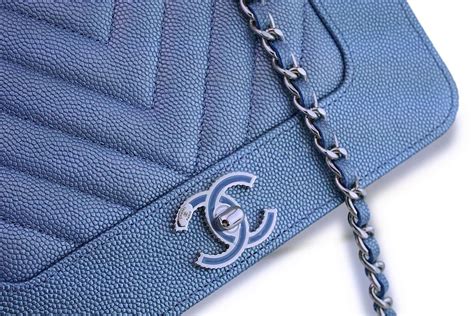 chanel light blue wallet|Chanel woc online shop.